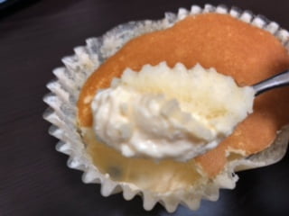 北海道チーズ蒸しケーキのとろけるプリン3