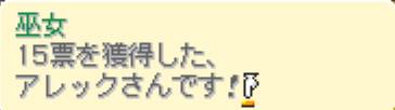 アレックの獲得票 アレックの獲得票