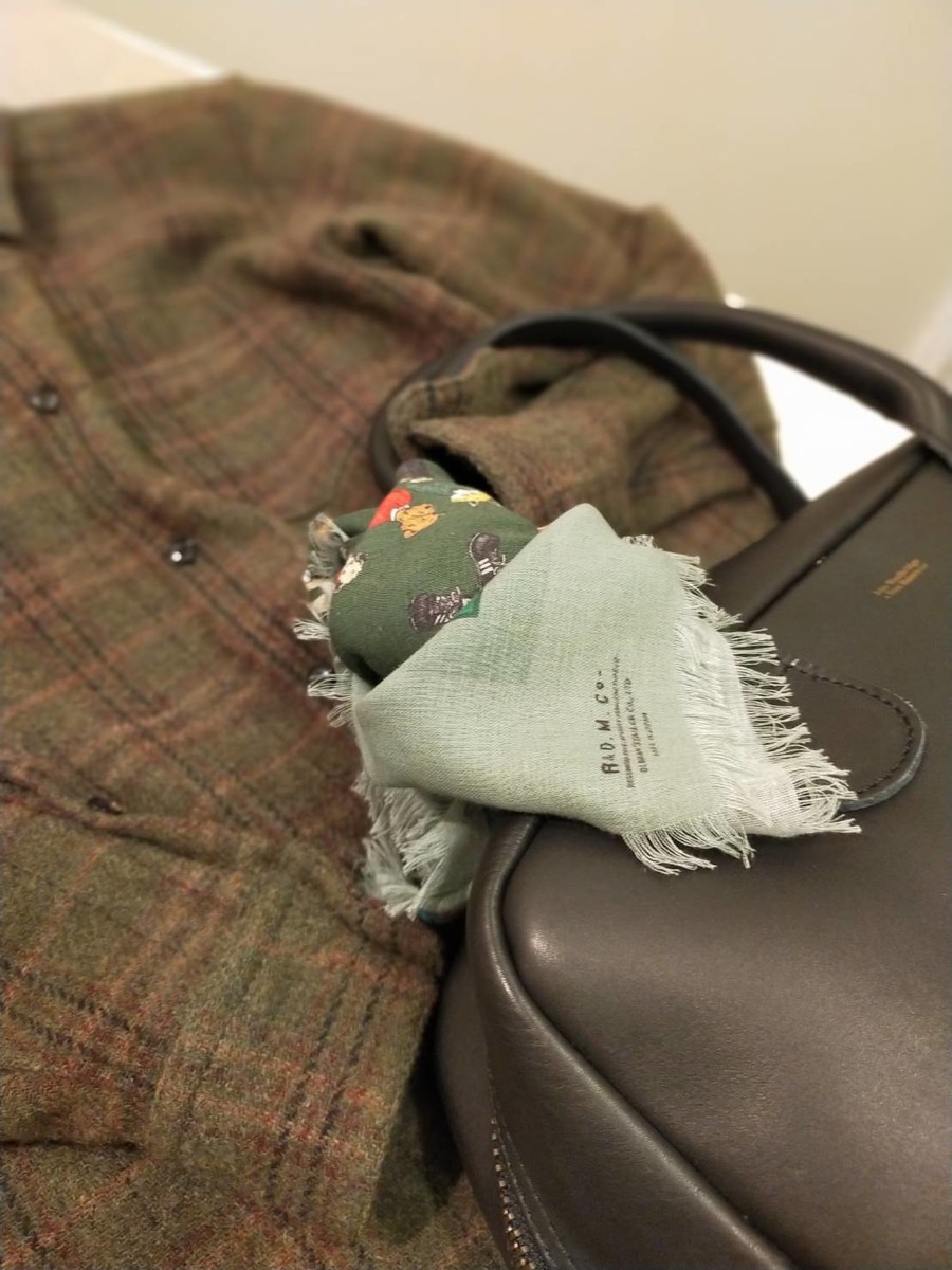 OLDMAN'S TAILOR B.S PANEL ガーゼショール（New