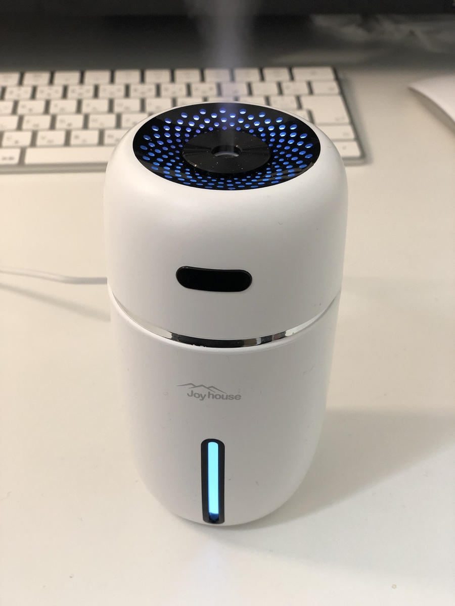 JOYHOUSEの超音波式卓上加湿器の開封の儀