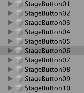 【Unity】複数のボタンに順番に番号を振る方法