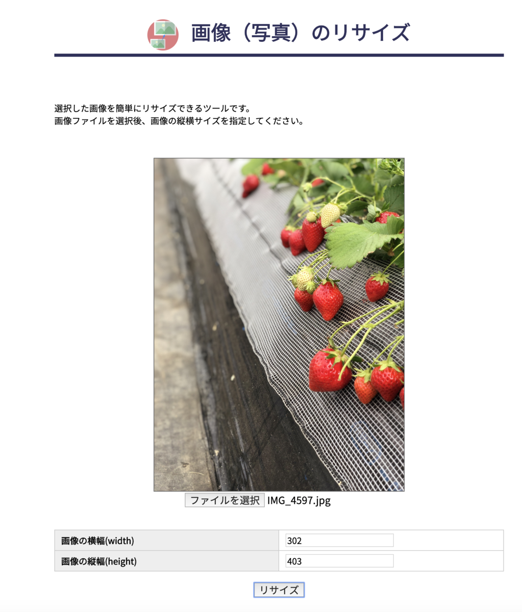画像（写真）のリサイズがブラウザ上で簡単にできる画像加工ツールを公開しました！