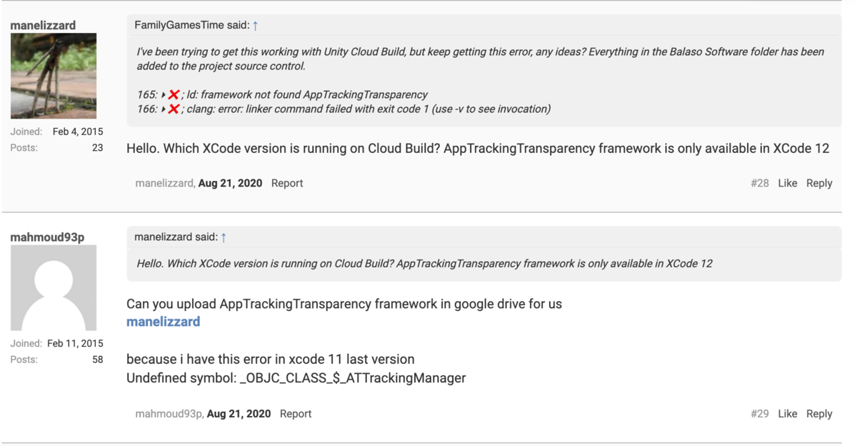 iOS14リリース後にXcodeで「Undefined symbol: _SKStoreProductParameterAdNetworkVersion」のエラーが出る場合の対処法