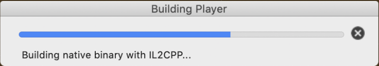 【Unity】Building native binary with IL2CPP...のまま固まってしまうエラーに関するメモ