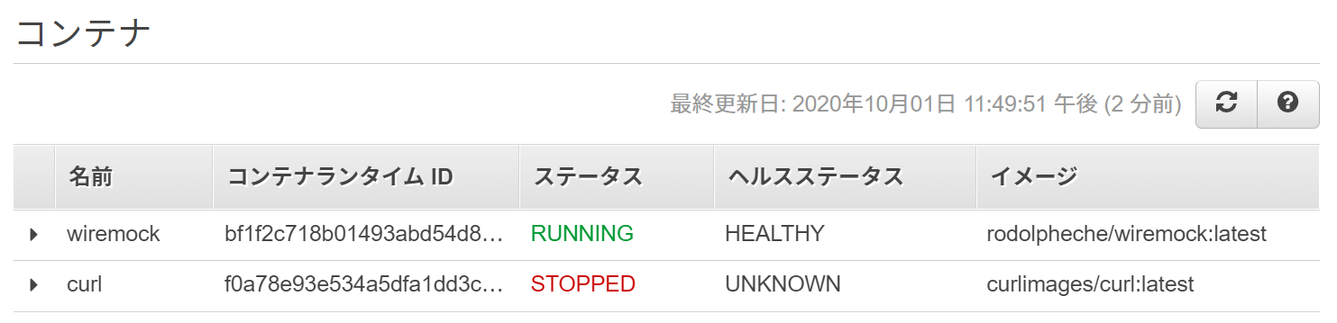 Amazon Ecs Curl コンテナを使ってタスク定義だけでモックサーバを設定する にゃみかんてっくろぐ