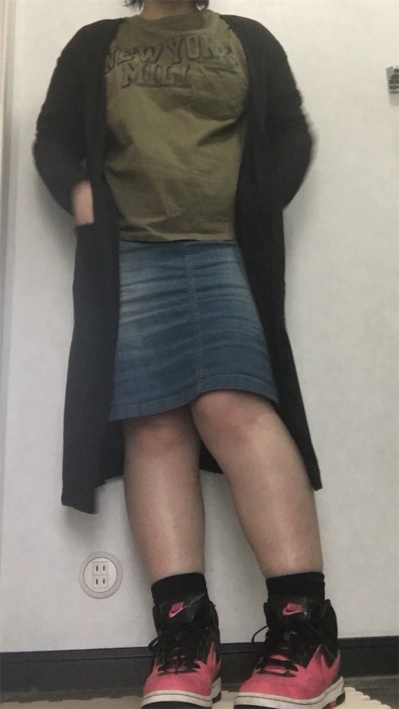 デニムスカート ハンドメイドアクセサリーに夢中なのん デニムスカート ハンドメイドアクセサリーに夢中なのん