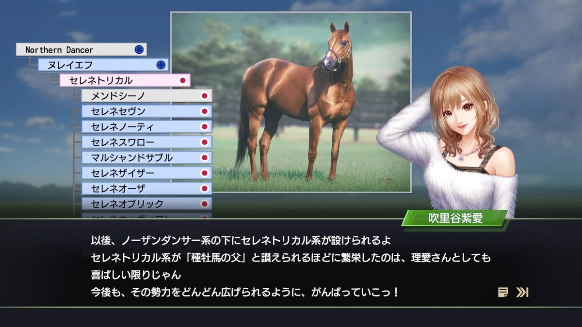 ウイニングポスト9 2022、系統確立と娘騎手。 - ゲームとお食事だけし