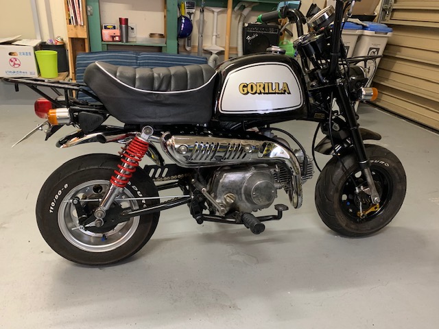 国産小型バイクと交換可（車種による）　　ゴリラ（モンキー）中華125 ロンスイ　カスタム　実動　 画像 No.6/26] 「待ってたやつ!!」ホンダ新『ゴリラ125』登場…なの