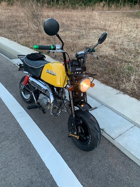 ボアアップ後のテスト走行(^^) キタコ ライトボアアップキット75cc