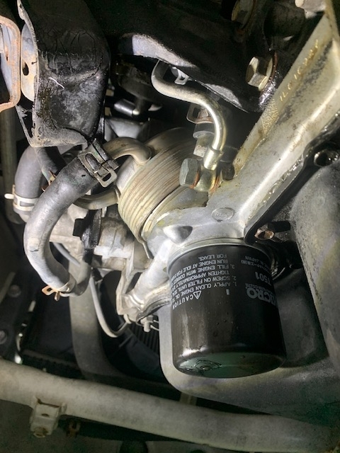 jb23 オイルクーラー JB23 オイルクーラーガスケット交換（スズキ ジムニー・JB23W