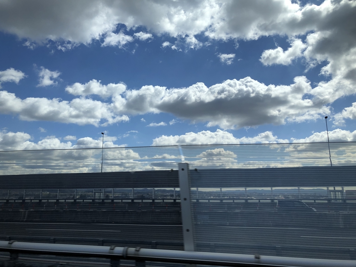 JRバス グランドリーム 大阪-横浜 道中 天気