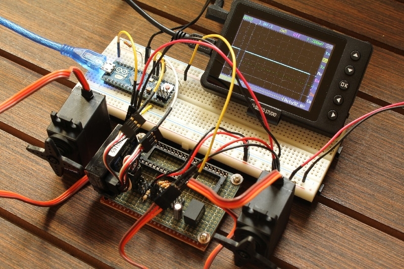 ラジコンをArduinoで自動運転！その10(DSO Nanoで基板チェック①) - NOBのArduino日記！