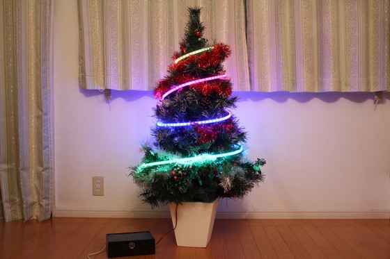 クリスマスツリー イルミネーション その10 完成 Nobのarduino日記 クリスマスツリー イルミネーション その10 完成 Nobのarduino日記