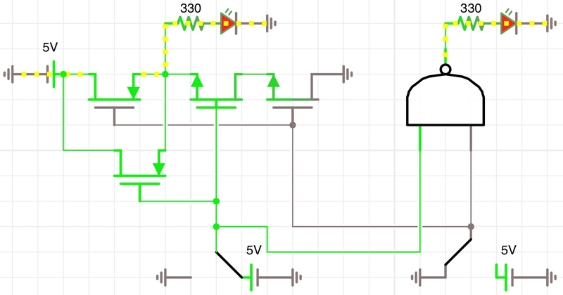 4種の実際に用いる回路 Not Nand Nor Xor回路 Nobのarduino日記 4種の実際に用いる回路 Not Nand Nor Xor回路 Nobのarduino日記