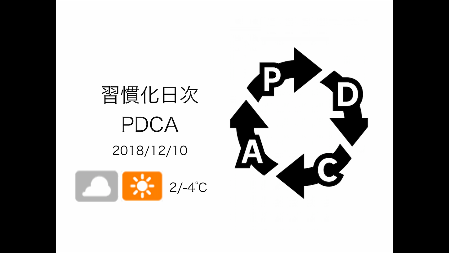 朝の眠気と寒さをどう手懐けるかが 通勤ランニングの次の課題 習慣化日次pdca 2018 12 10 はたらく 暮らす 整える