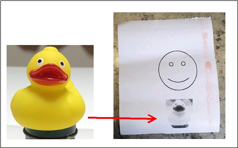 サーマルプリンターで写真