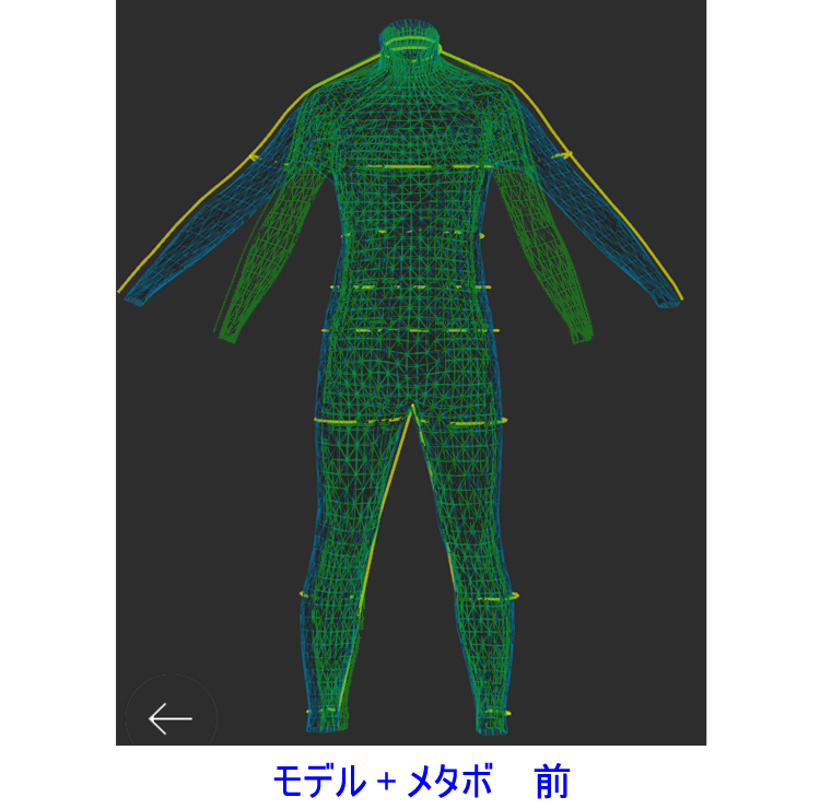 ZOZOスーツダイエット理想体型との比較1