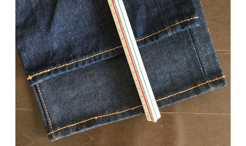 レングスの縮みを確認