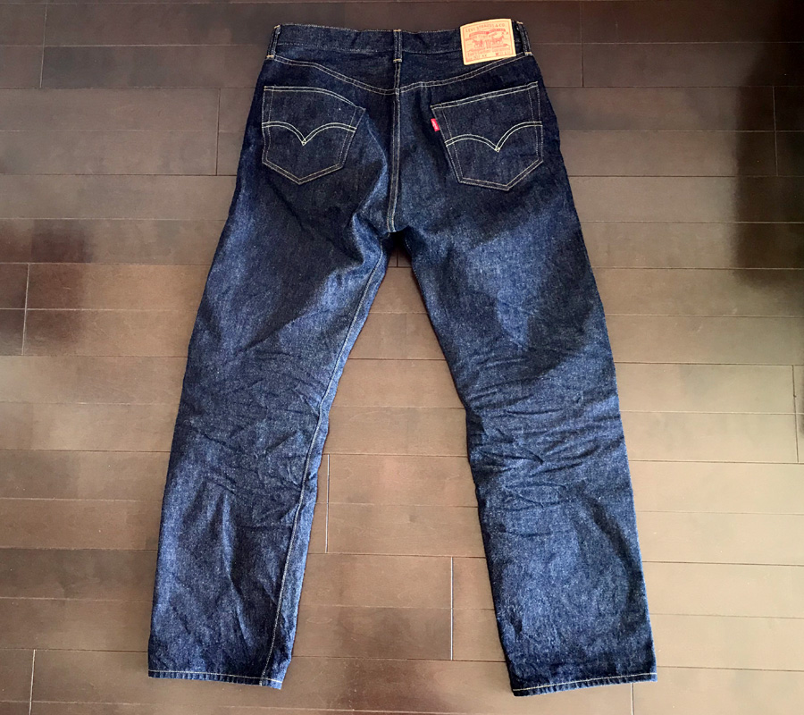 (人気サイズ)日本製LEVI'S LVC47501リジットデニム W34L34 リーバイス501リジッドからの履きこみ・色落ちレポート