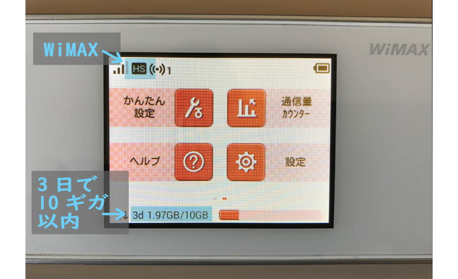 ハイスピードモード（WiMAX）