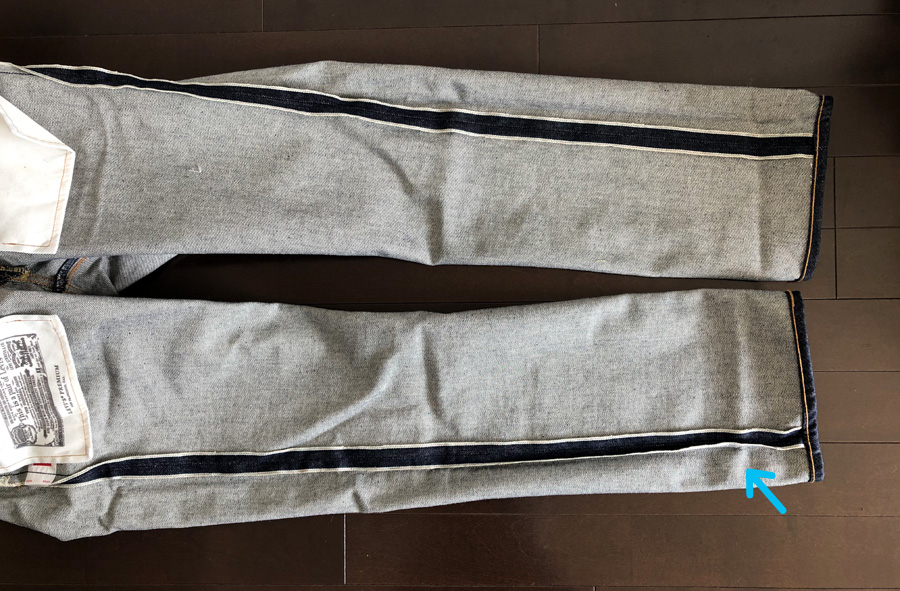 セルビッジの確認