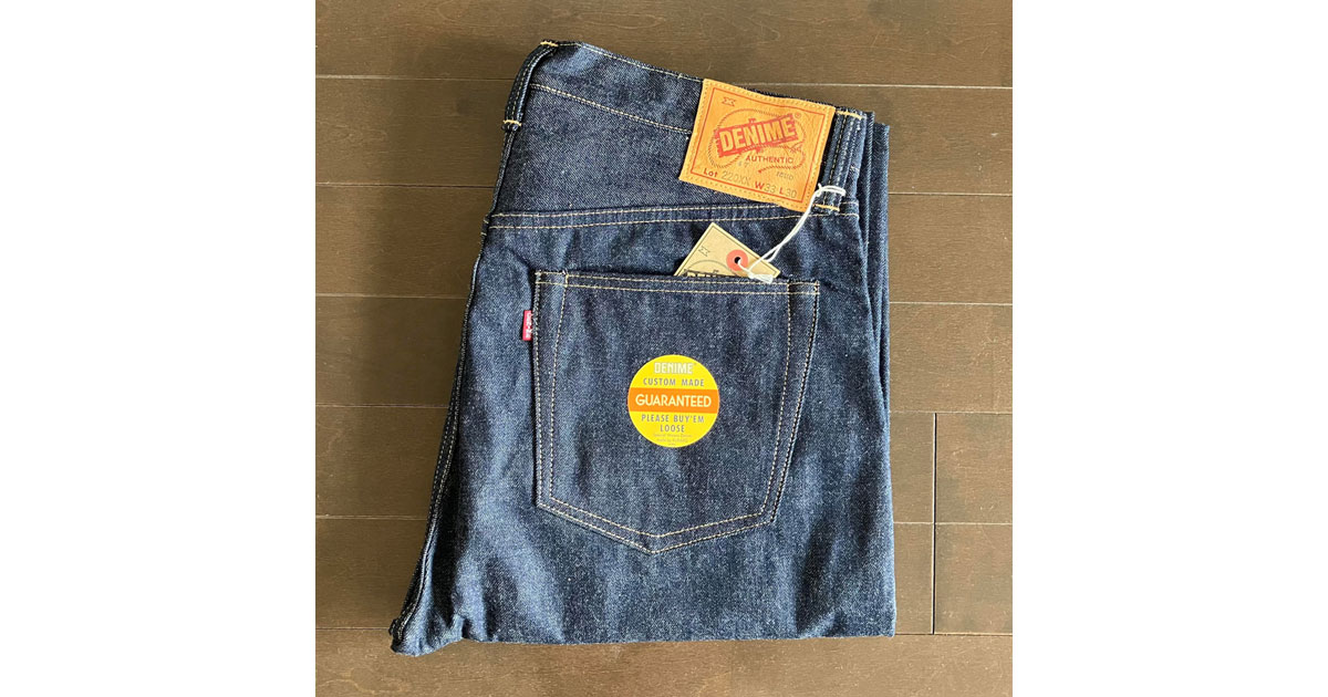 茶色が 所々色落ちしている ODP003の色落ち（1か月/6か月の経年変化） - ONOMICHI DENIM PROJECT