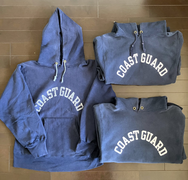 COAST GUARDのリバースウィーブ 80sと90sの比較 / 着画コーデ
