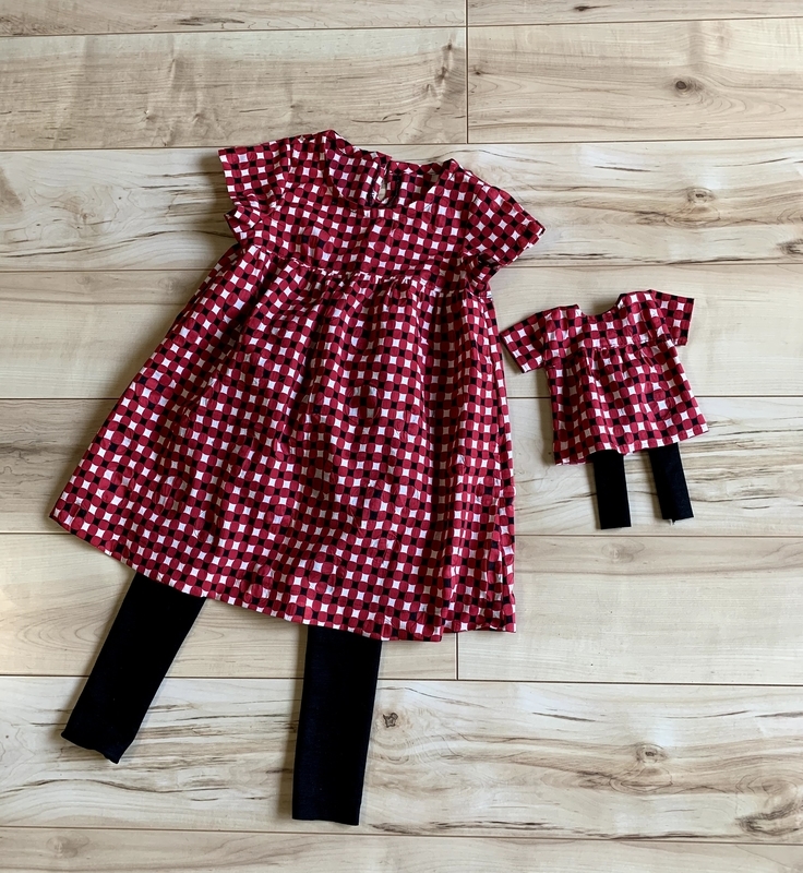 子供服と人形服　お揃いコーデ