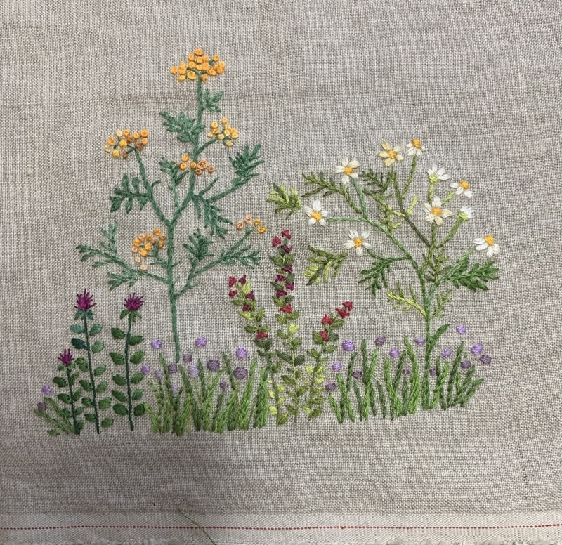 Morning in the garden ビーズ刺繍の絵です 1枚の絵のようなビーズ刺繍～アドバンスコース～ - 日本オート