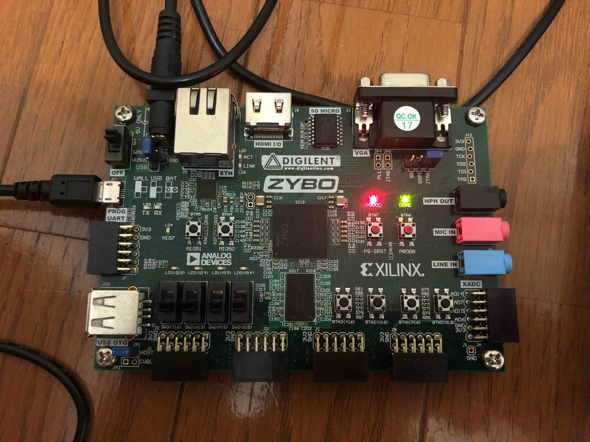 Zybo Arduino ZYBOを進める - 9. Xilinx SDKで試しのプログラム - 勉強しないとな~blog