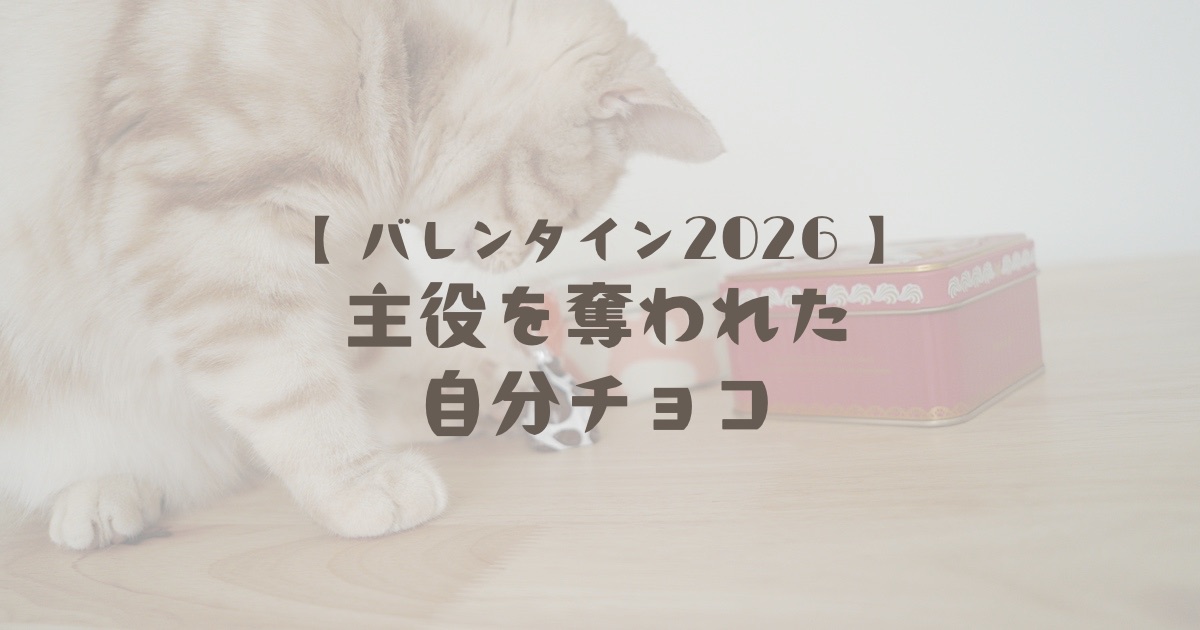 【バレンタイン2026】主役を奪われた自分チョコ