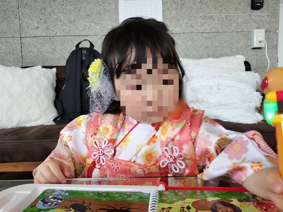 七五三撮影の様子