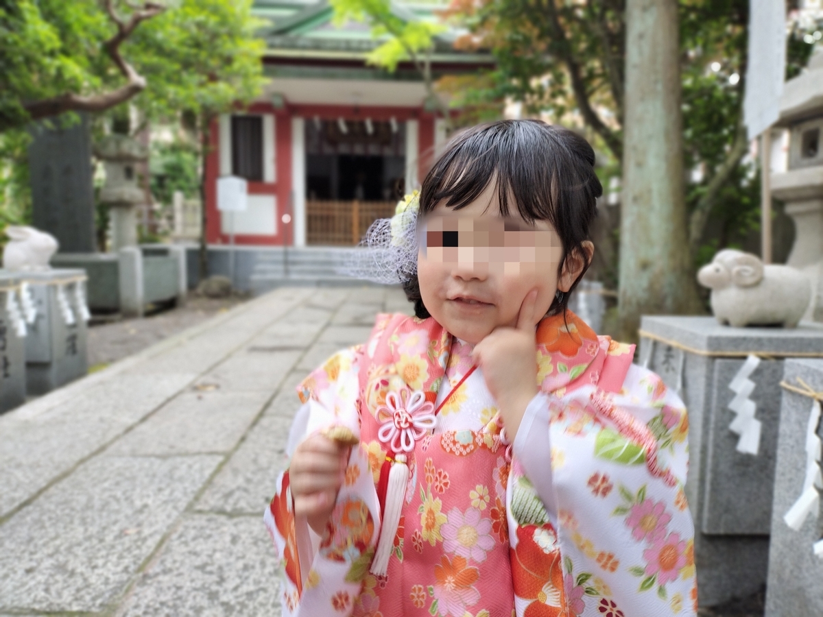 七五三撮影の様子