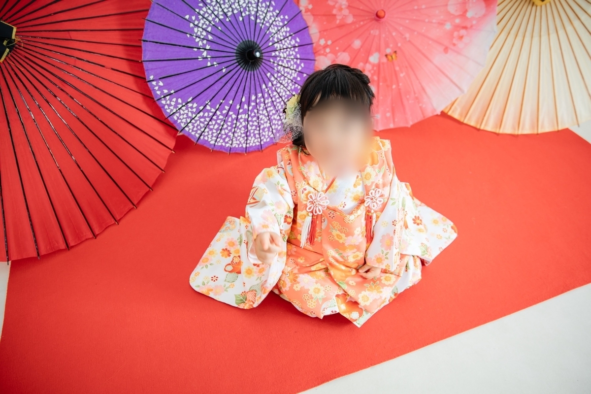 七五三撮影の様子
