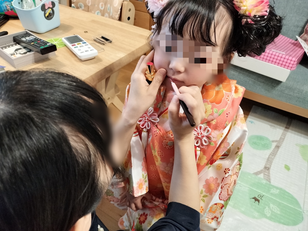 七五三撮影の様子