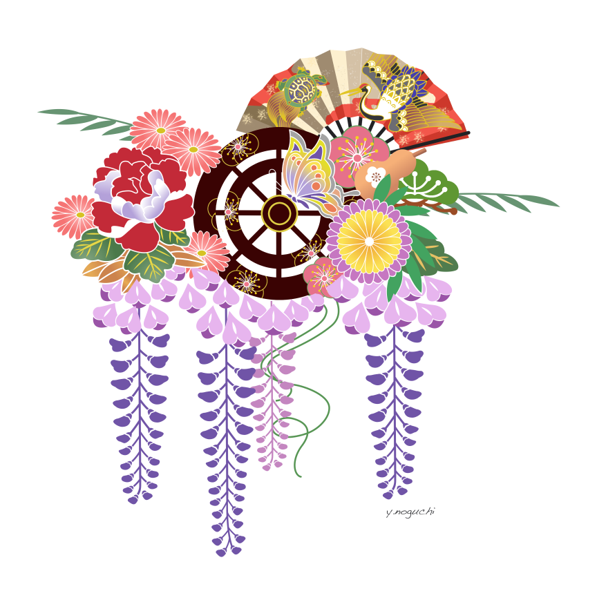 めでたい お祝い 鶴亀 イラスト Non Illust Box