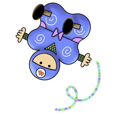 忍者イラスト可愛い #伊賀上野 #甲賀市 #忍者屋敷 - non Illust-box