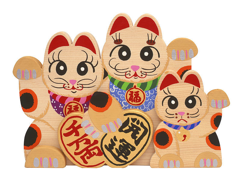 商売繁盛招き猫イラスト可愛い #招き猫立体イラスト - non Illust-box