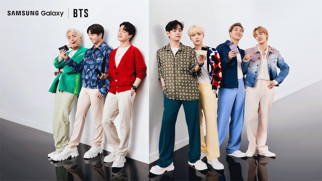 BTS Samsung「GalaxyZFlip3」CM &写真 - SUGAr BTS