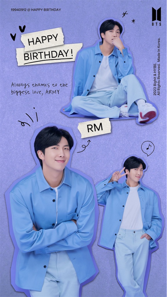 BTS RM 韓国サイン会直筆サイン