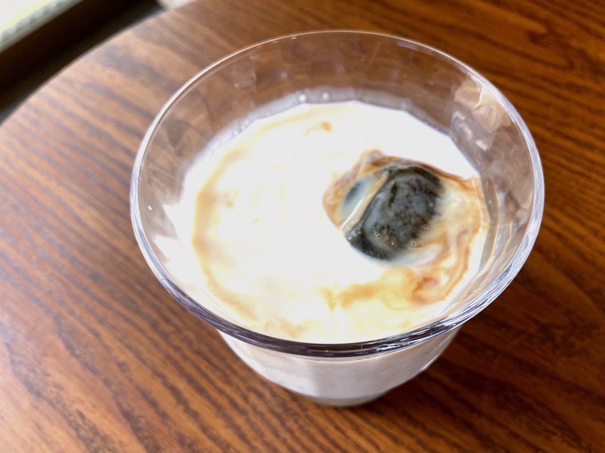 コーヒーポーションで氷コーヒー