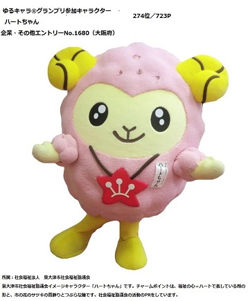ハートの羊ちゃん ゆるキャラ ハートちゃん を参考に マイベストペース 石畳のん 記念ブログ