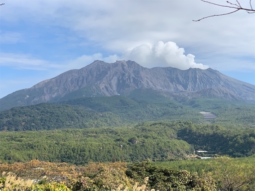 雄大な桜島