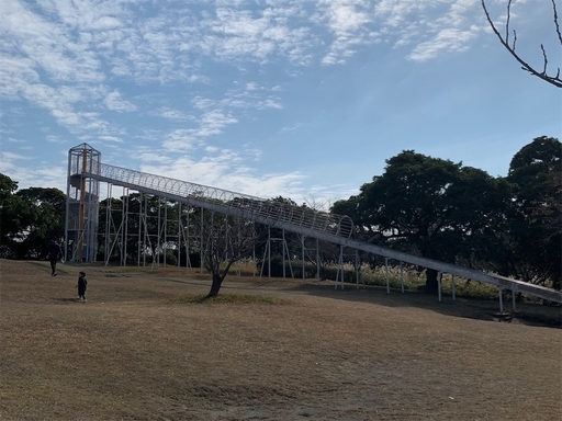 桜島自然恐竜公園ローラー滑り台