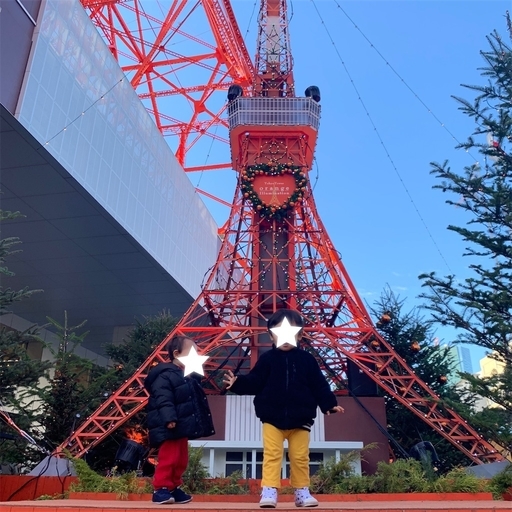 クリスマスバージョンの東京タワー