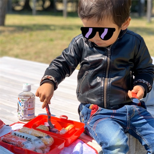 浜離宮庭園でお弁当タイム