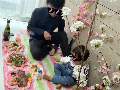 おうちdeお花見☆家の中でとことんお花見気分〜気持ちだけでも明るく