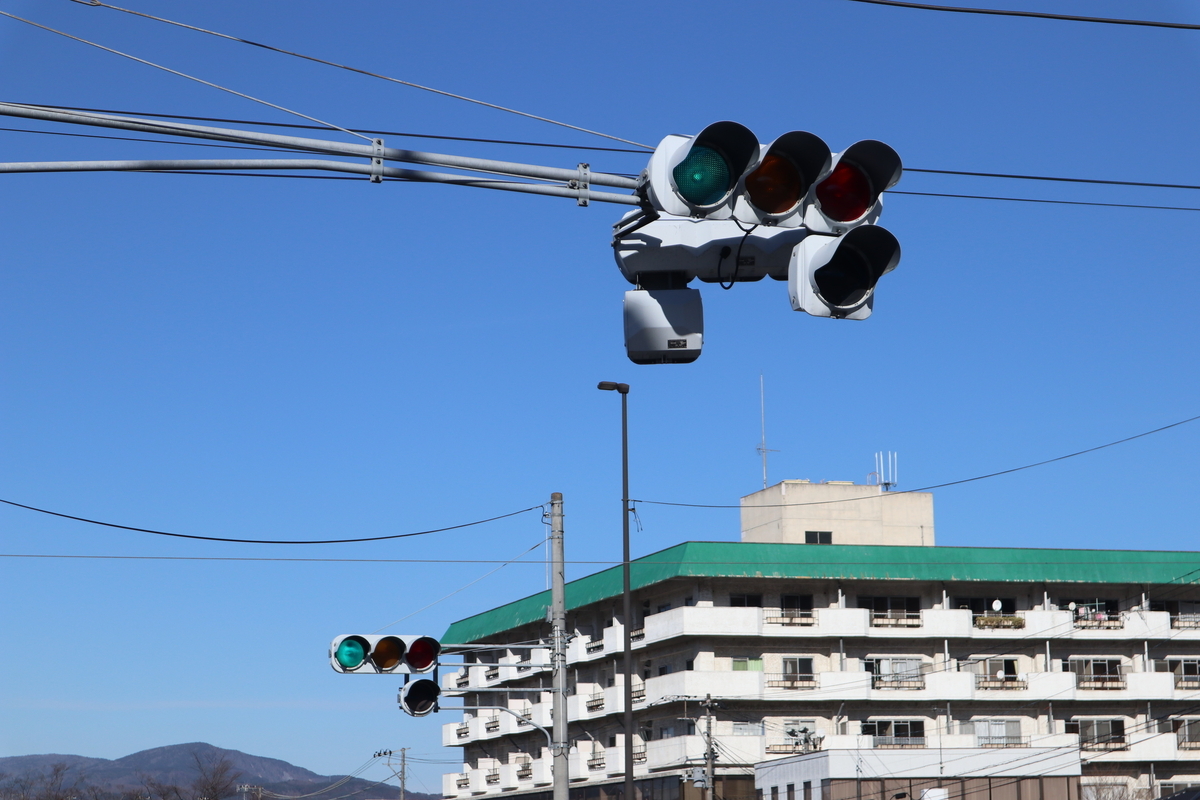 信号機　本物 群馬・福島・長野の450mm信号機 - のら松の旅日記（ブログ版）
