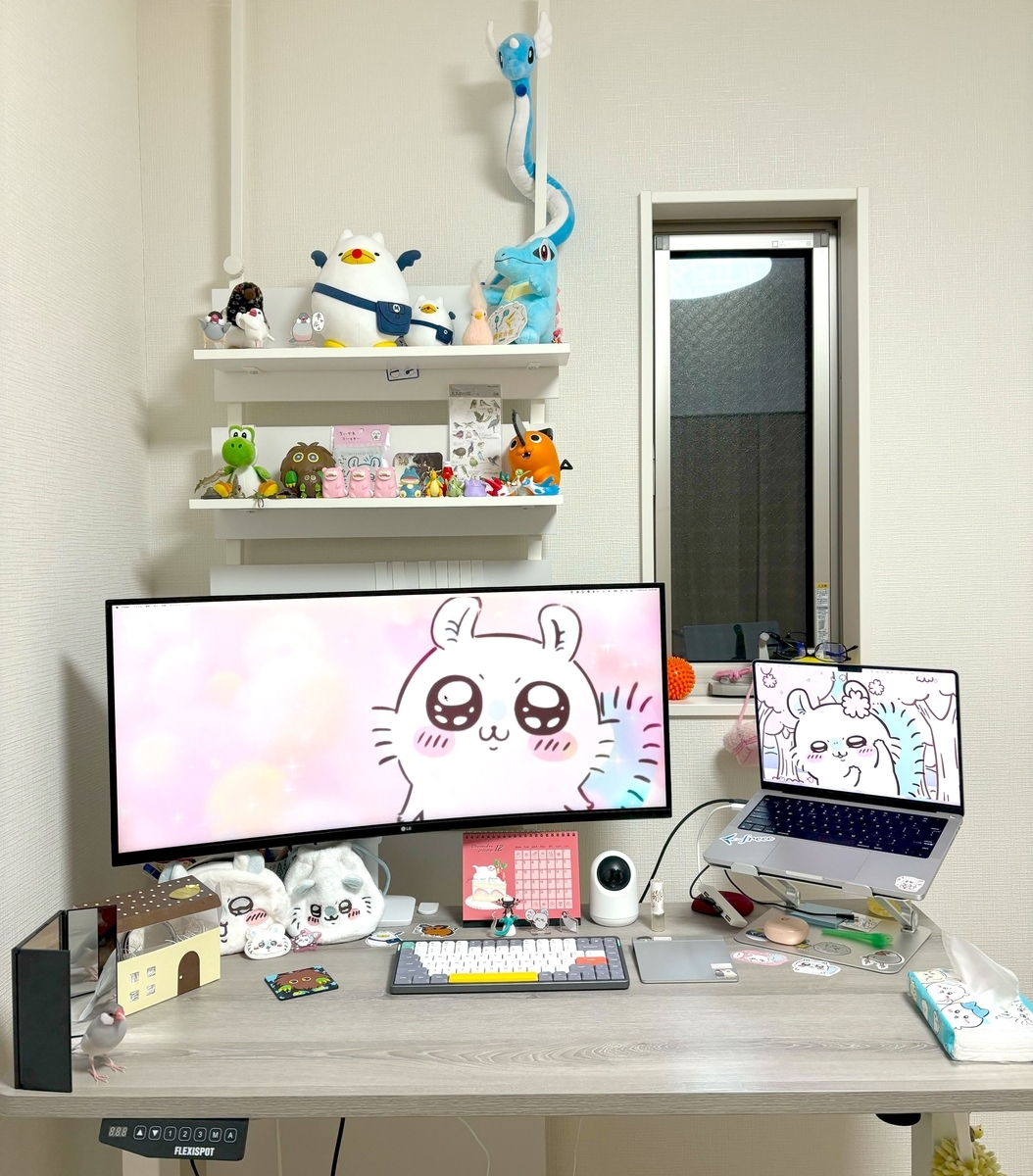 toyopi1つ目の写真:自宅のデスク周りの写真(モニタ、キーボード、マウス)