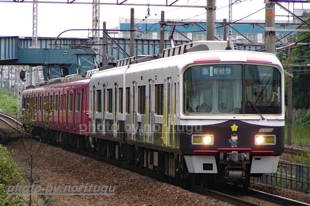 パト電】愛知県警コノハ警部号｜名鉄3700系・3100系のラッピング電車